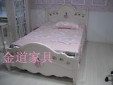 B86白雪公主儿童欧式床 板式床 1.2米床 1.5米床 后现代风格