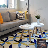 地中海欧式美式宜家样板间地毯沙发茶几客厅卧室床边手工地毯定制
