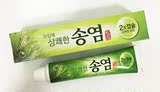 韩国进口正品 爱茉莉 松盐美白牙膏 清新去口臭 大管 140g