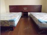 重庆宾馆家具快捷酒店家具双人床全套标间床头柜床架床屏厂价直销