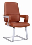 H-3601-C 皮质办公椅 弓形脚电脑椅 职员椅 工作休闲椅 网吧椅