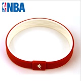 【NBA专柜正品】篮球球星硅胶手环红色苹果白时尚运动腕带2个包邮