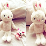 出口日本手工线偶小白兔公仔.可爱兔兔/兔子宝宝毛绒玩具不掉毛