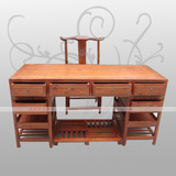 仿古家具明清古典中式榆木实木1.6米1.8 写字台电脑桌官帽椅特价