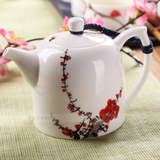 创意青花瓷手绘茶壶景德镇功夫茶具手工日本耐热普洱小陶瓷壶过滤