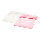 莱恩 婴儿床垫罩 粉红色 纯棉松紧带婴儿床床单床套 IKEA宜家代购
