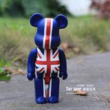 积木熊手办 400%英国造型暴力熊可动人偶摆件玩具生日创意礼品