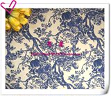 【花漾】2014秋冬日本订单棉麻帆布印花布料面料布匹回味茵树米蓝