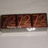 比利时代购godiva高迪瓦72%黑巧克力小薄片 礼盒装 现货