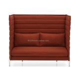 椅世界-alcove sofa 双人高背布艺沙发 公共休闲卡座SF-4034A-2S