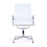 椅世界-Eames chair 网布办公椅 固定扶手时尚会议椅白色TC-5008B
