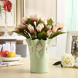 简约现代创意陶瓷花瓶摆件客厅电视柜餐桌插花花器欧式家居装饰品