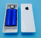 2节18650电池盒免焊接DIY移动电源盒锂电池套料苹果三星小米图案