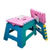 儿童便携折叠凳小板凳野炊钓鱼凳手提迷你板凳塑料拼色板凳高强度