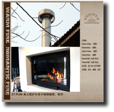 圣罗曼壁炉304不锈钢烟管烟囱燃木真火壁炉实木采暖壁炉专用