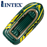 原装正品INTEX海鹰双人充气船三人钓鱼船单人橡皮划艇 送船桨气泵