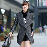 毛呢外套  时尚潮流韩版气质淑女大气优雅新款女装百搭外套冬装。