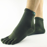 大码男士五指分脚趾袜子舒适 超耐磨 吸湿易干 抗菌除臭 纯全棉