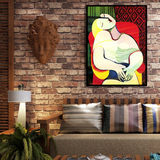 毕加索世界名画经典油画高清仿真无框画装饰画客厅玄关卧室装饰画