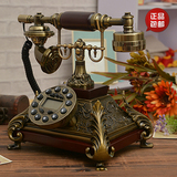 包邮超值价 高档家居摆设木制老式仿古复古电话机来电显示