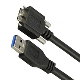 USB3.0工业相机数据线 Micro USB3.0数据线带螺丝锁扣固定