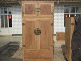 中式古典红木家具/非洲花梨木刺猬紫檀素面四平顶箱柜/大衣柜一对