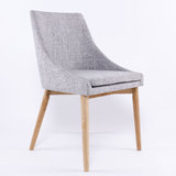 欧式宜家餐椅实木布艺软包椅子现代简约舒适办公休闲时尚咖啡厅椅