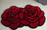 特价促销韩国丝亮丝黑红玫瑰花立体客厅卧室电脑椅婚庆地毯