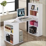 特价环保简易台式电脑桌韩式笔记本电脑桌家用双柜书桌自由组合