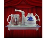 吉之雅厂家生产批发陶瓷电水壶 电热水壶 烧水壶陶瓷智能抽水套装