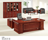 高档贴木皮油漆办公桌1.8米实木班台老板桌2米大班桌子老板台特价