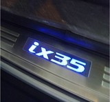 现代IX35带灯门槛条 ix35LED迎宾踏板 不锈钢门槛条 蓝光 改装