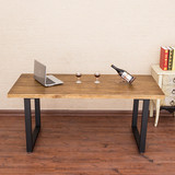 铁艺办公桌实木餐桌组合家用电脑桌复古书桌会议桌欧式桌椅包邮