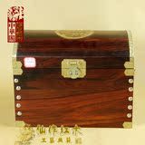 老挝大红酸枝复古实木质红木化妆镜箱珠宝盒首饰盒官皮箱zhhg5847