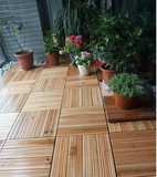 特价原木本色杉木露台花园阳台庭院设计户外室外拼接实木地板