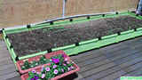 [开心阳台]21联超大种植箱 3平方塑料种菜花盆 屋顶露台环保菜园