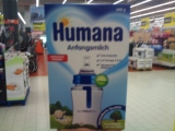 德国直邮 瑚玛娜Humana 1段益生菌婴儿奶粉 补DHA 600g 0-6个月
