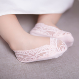 超薄韩版女童袜子纯棉夏薄款宝宝船袜网眼蕾丝袜防滑透气隐形袜潮