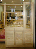 广州松木门厅柜玄厅柜间厅柜实木松木1.3米厂家定做实木储物柜