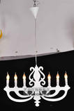 后现代 简约树脂客厅吊灯时尚个性餐厅饭厅长方形一字形工程吊灯