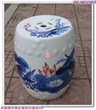 景德镇陶瓷 瓷器 陶瓷凳子 手绘青花瓷凳《乡韵》凉墩 工艺品