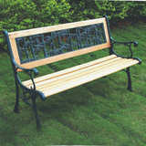公园椅实木休闲椅木椅长椅别墅花园室外长凳铸铁座椅园林椅广场椅
