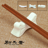 唐山纯白无铅筷子架子骨瓷筷子架多功能陶瓷筷托厨房餐桌用品创意