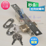 华南门锁业B型5586有框玻璃锁推拉门锁地锁推拉双面钥匙移门钩锁