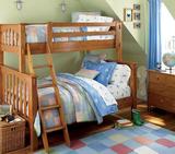 特价环保子母上下床 可定做实木高低床 美式乡村儿童全实木高低床