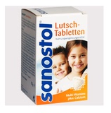 德国原装进口Sanostol儿童补钙片+多种维生素咀嚼片 4岁以上