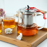 不锈钢过滤玻璃茶壶 耐热玻璃养生壶花茶壶 可加热泡茶壶煮茶壶