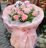 红玫瑰鲜花速递同城金华宁波杭州义乌绍兴嘉兴鲜花店速递生日鲜花