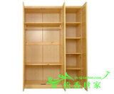 广州100%全实木家具定制 松木家具定做 实木松木衣柜 壁厨订制