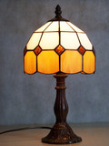 蒂凡尼18CM台灯彩色玻璃地中海风格小台灯简约台灯/卧室 床头台灯